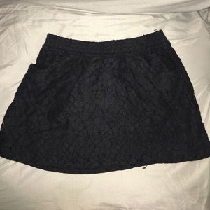 Black lace skirt